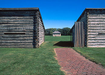 Fort Atkinson State Historical Park (1819-27) in Fort Calhoun, Nebraska ...