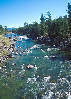 Blackfoot River from Roundup Access road in Montana. Lewis' return trip ...