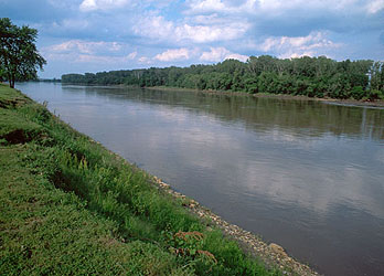 Missouri river from Independence Park in Atchison, Kansas. Lewis and ...