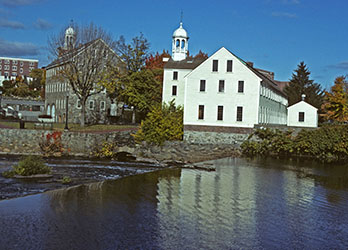 Slater Mill (1793) in Providence County in Pawtucket, Rhode Island