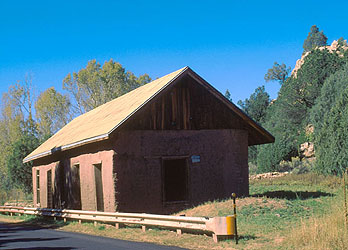 Remains of Pigeon's Ranch, once stage station along Santa Fe trail in ...