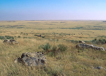 Santa Fe Trail along the Cimarron Cutoff near Wolf Mountain on the ...