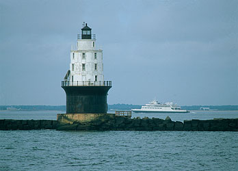 Harbor of Refuge Lighthouse (1926) in Lewes, Delaware